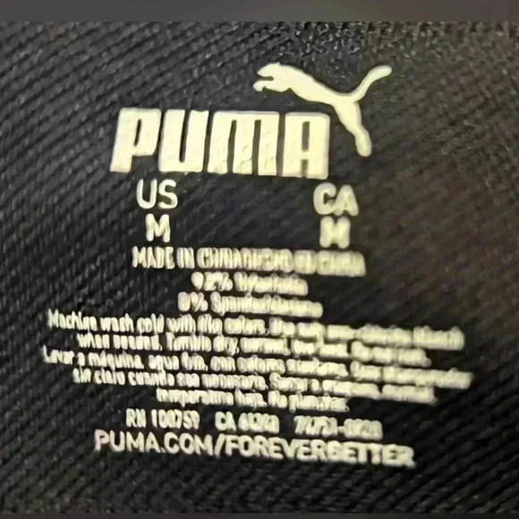 Puma Sports Bra Black Medium - Picture 3 of 4